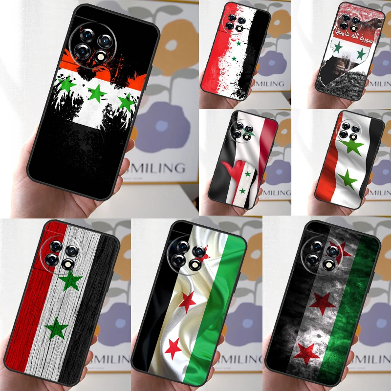 Sýria Sýrska vlajka pre prípad OnePlus 12 11 9 10 PRO 10R 8T 10T 12R ONEPLUS NORD CE 3 2 LITE N30 N20 N10 OBJEDNÁVKA