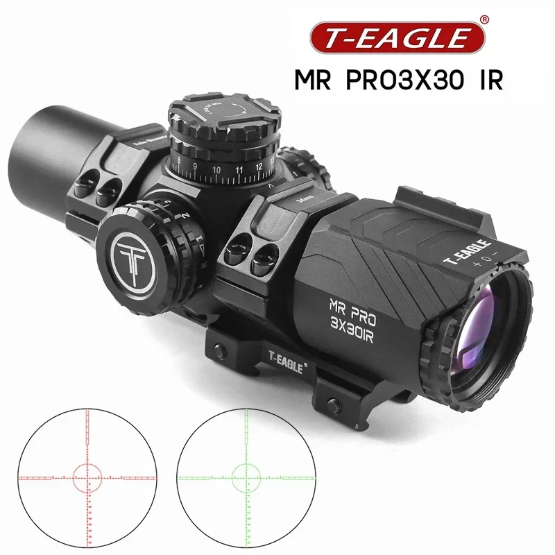 T-Eagle Optical Airsoft Gun Weapons Lunettes Mr Pro 3x30IR 34 mm trubica Puška Rozsah pre lov pištole Sight Airgun Riflescope
