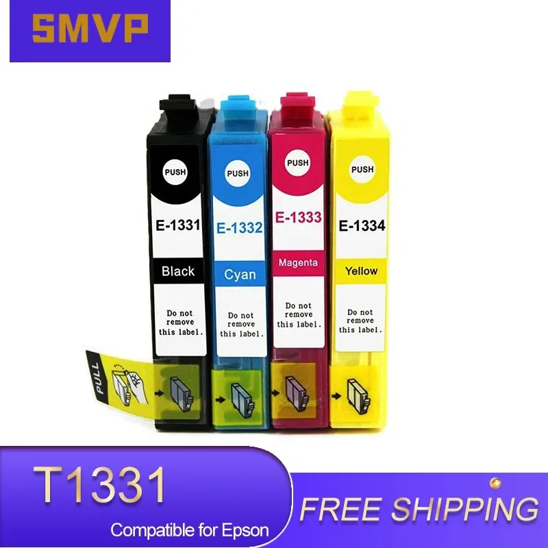 T1331 T1332 T1334 T1334 Kompatibilný atramentový atramentový kazeta pre tlačiareň Epson Stylus TX420W TX123 TX120 T22 T12