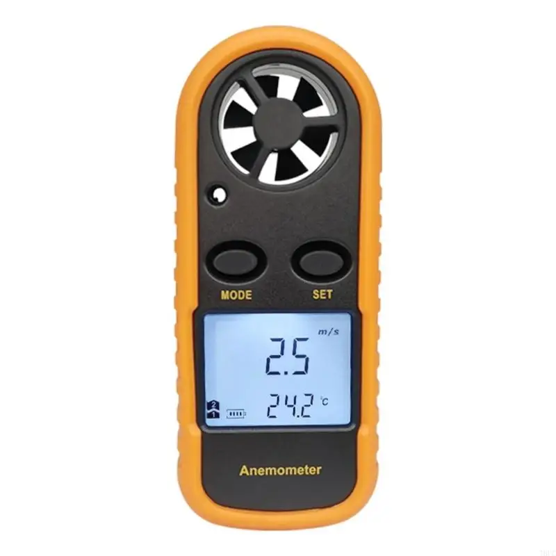T8UC 2-v-1 ručný anemometer merania klimatizácie vonkajšieho merača objemu rýchlosti rýchlosti vetra