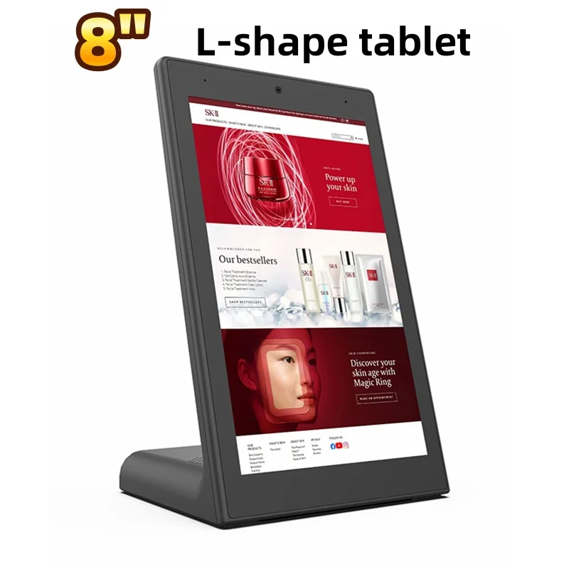 Tablet Android Android 10.0 WiFi BT4.0 RJ45 Sériový port stojaci stolný počítač Vertikálny tvar 8 palcov Kiosk LCD Video stena