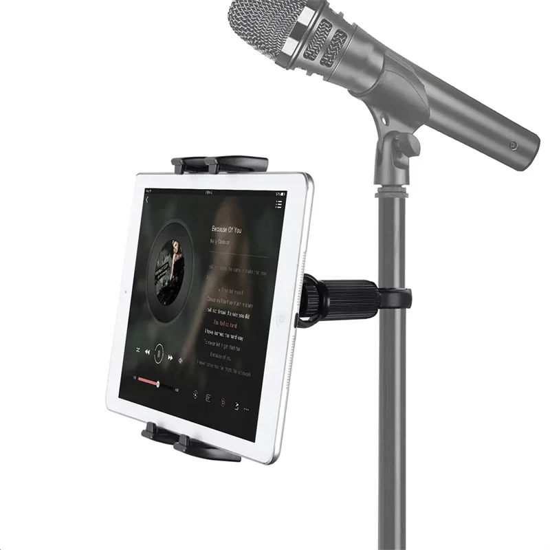 Tablet stojan Držiteľ Univerzálny stojan na laptop mikrofón gymnópka Mount Clamp na tabletovej klipovej držiaku pre iPad Pro Xiaomi Samsung