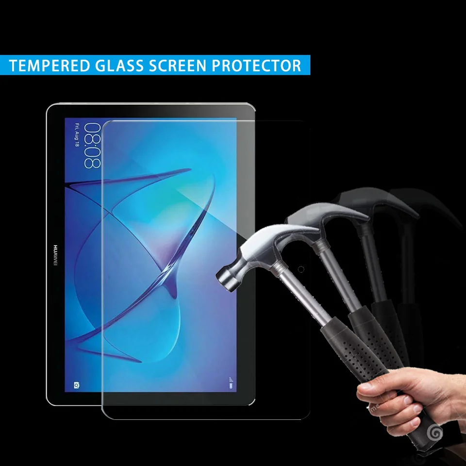 Tableta Temperovaná sklenená sklenená obrazovka Ochrana pre Huawei Mediapad 10.4/Pro 10.8/T3/T5/T8/T10/T10S/M5/M6