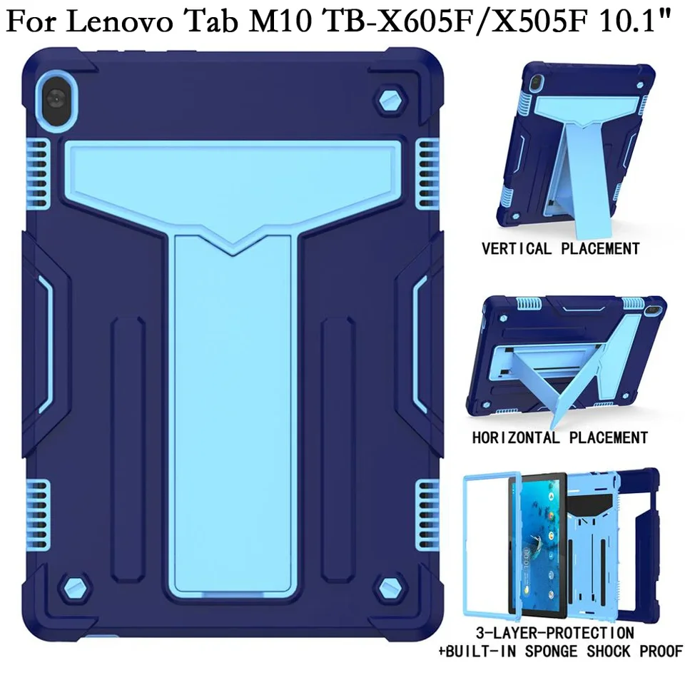 Tabletový kryt pre tab tab M10 x605 X605F X605L X505 NX X505F X505L Fundas Fundas SOCKOPPROUT COQUE Silikone PC STAND STAND STAND