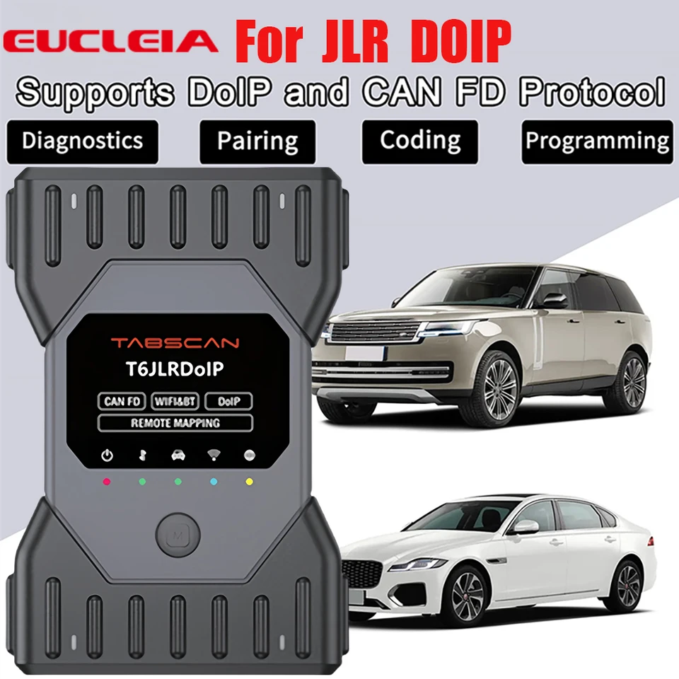 Tabscan T6 Jlrdoip OE-Level Diagnostic nástroj pre Land Rover a Jaguar podporuje SDD Pathfinder Topix