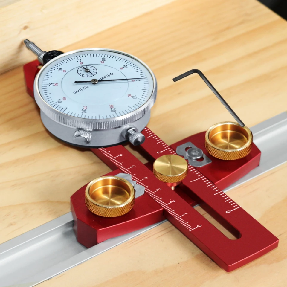 Tabuľová píla Zarovnanie prípravok Sprievodca kalibrátorom Dialko Dial RIP Jig Woodworking Základná súprava pre opakované strihy