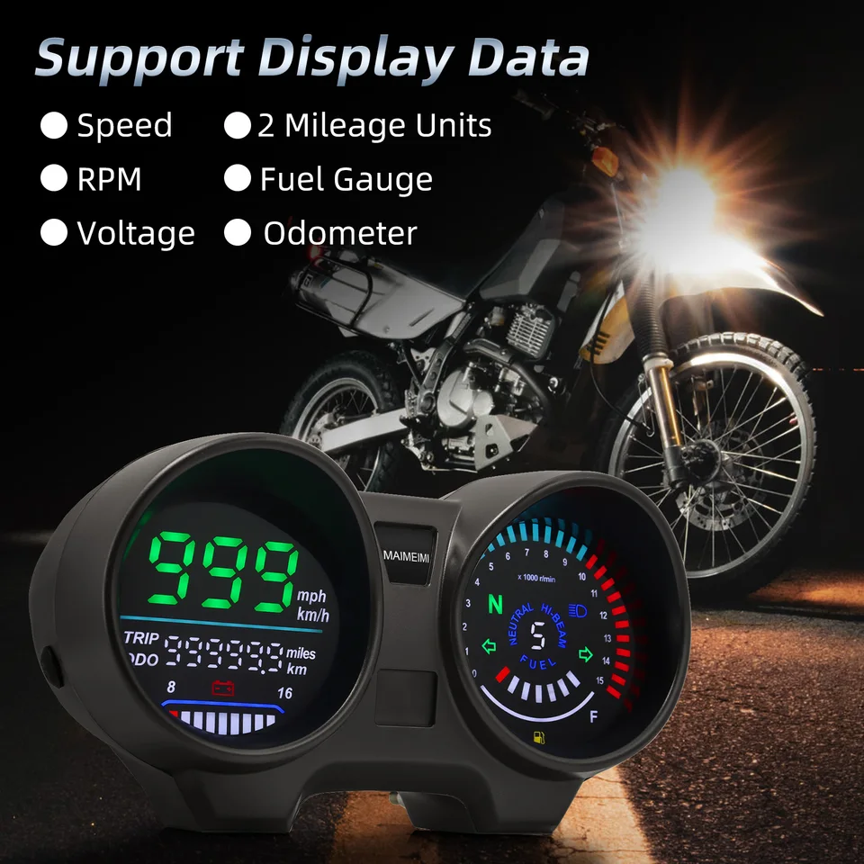 Tachometer o rýchlomer digitálnym panelom motocykla pre Brazíl Titan 150 pre Honda 150 2004-2009 ventilátor 150 2010 2012 2012