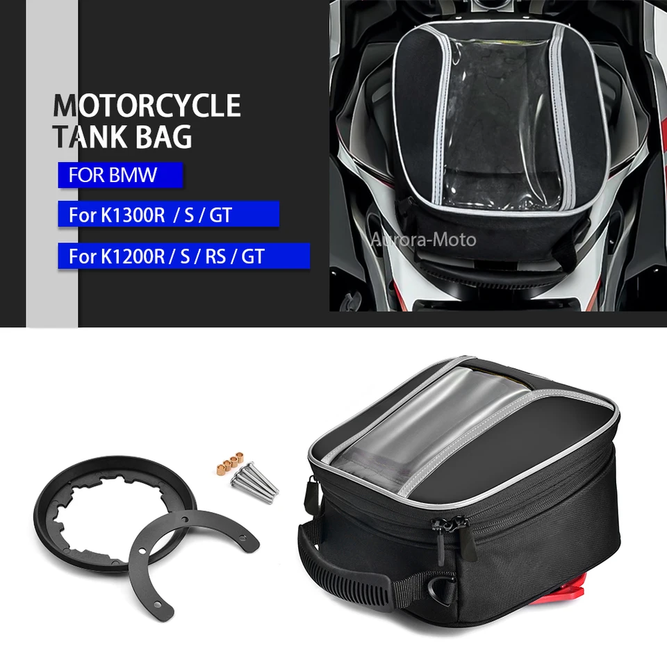 Tack na palivový tank pre tank za tank pre BMW K1200R K1200S K1200RS K1200GT K1300R K1300GT K1600GT Tankbag navigáciu Motocykla Motocyklu