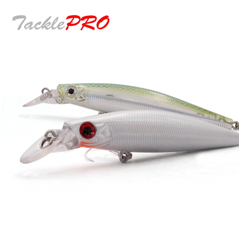 TackLepro M20 1ks Čierny Minnow Umelý plávajúci rybársky návnada 100 mm 15,6 g Ryby Lures Tvrdá návnada Pesca Fishing Running 6 Farby