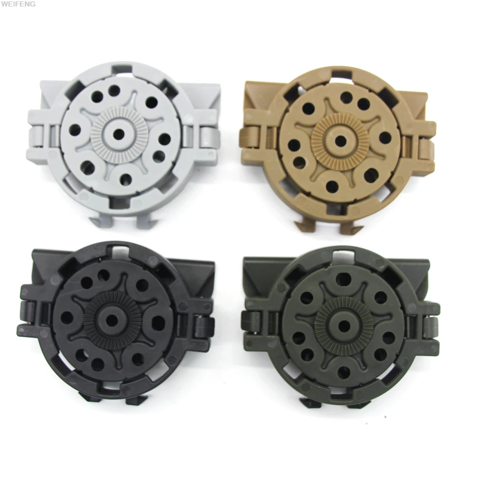 Tactical Molle Gun Polster Adapter Mount 360 stupňov uhly rotácia rýchle uvoľnenie poľovnícke pištoľ Pištoľové príslušenstvo