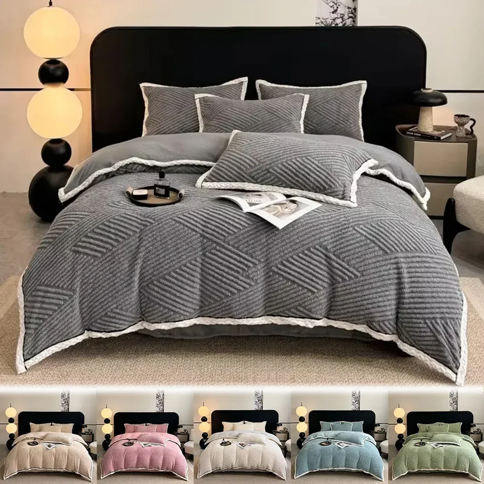 Taffeta s dvojitým tvárou zamatom Luxusným štýlom Produkt Cover Pet Duvet Solid Color180x220 220x240TICKENTH WHRLATE DUPPLESDING