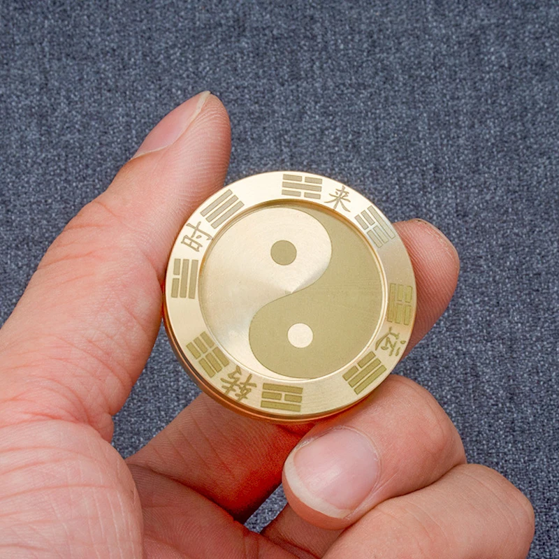 Tai Chi Lucky Haptic Coin Magnetic Fidget Slider Slider Push Card Zbavte stres a úzkosť ADHD Juegos Antiesstres y Ansiedad