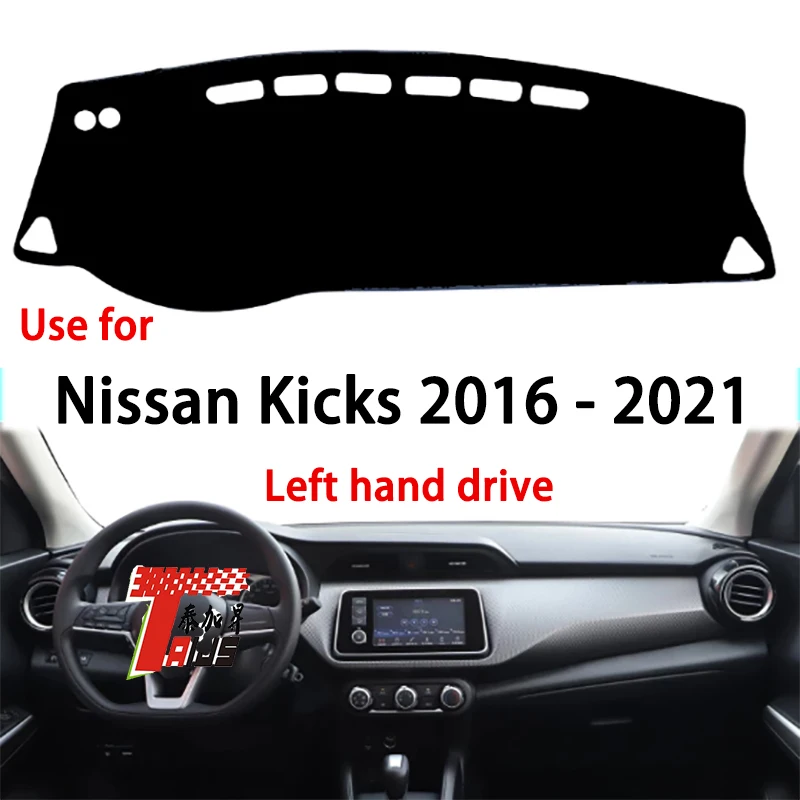 Taijs Factory Simple Drach odolný voči prachovému polyesterovému vozidlu pre dashboard pre nissan Kicks 2016 2017 2018-2021 ľavá ruka pohon