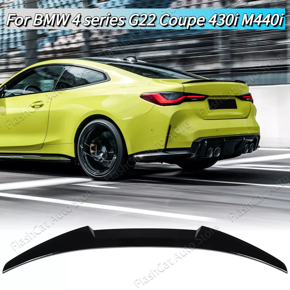 Tail Wing Boot Lip G22 G82 M4 Style Car Auta Zadná strecha kufra kufra pre BMW 4 Series G22 Coupe 430I M440I 2-Dverové G82 M4 2021-2024