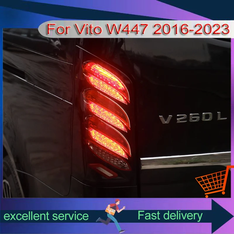 Taillight for Mercedes Benz Vito W447 2016-2023 Oprava úplnej LED zostavy Maybach Dynamic Signal Signal Light Car Accessories