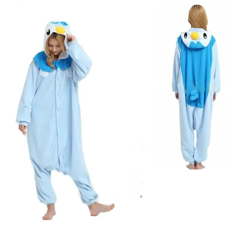 Takara Tomy Penguin Piplup Kigurumi Onesies pyžamy cosplay kostým halloween ženy vianočné fleece anime tučniak spánok