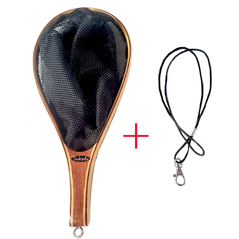Takedo DT01 bambusový materiál 30 cm hĺbka pristávacia sieť čerstvé rybolovné rybolovné zariadenie pre pstruhy pre pstruhy