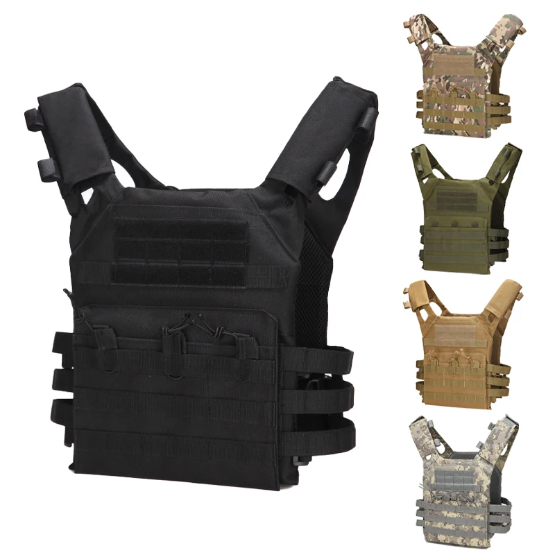 Taktická vesta nepremokavá vonkajšia telová brnenie ľahké nastaviteľné nastaviteľné JPC Molle Plate Hunting Vest CS Game Jungle Gear