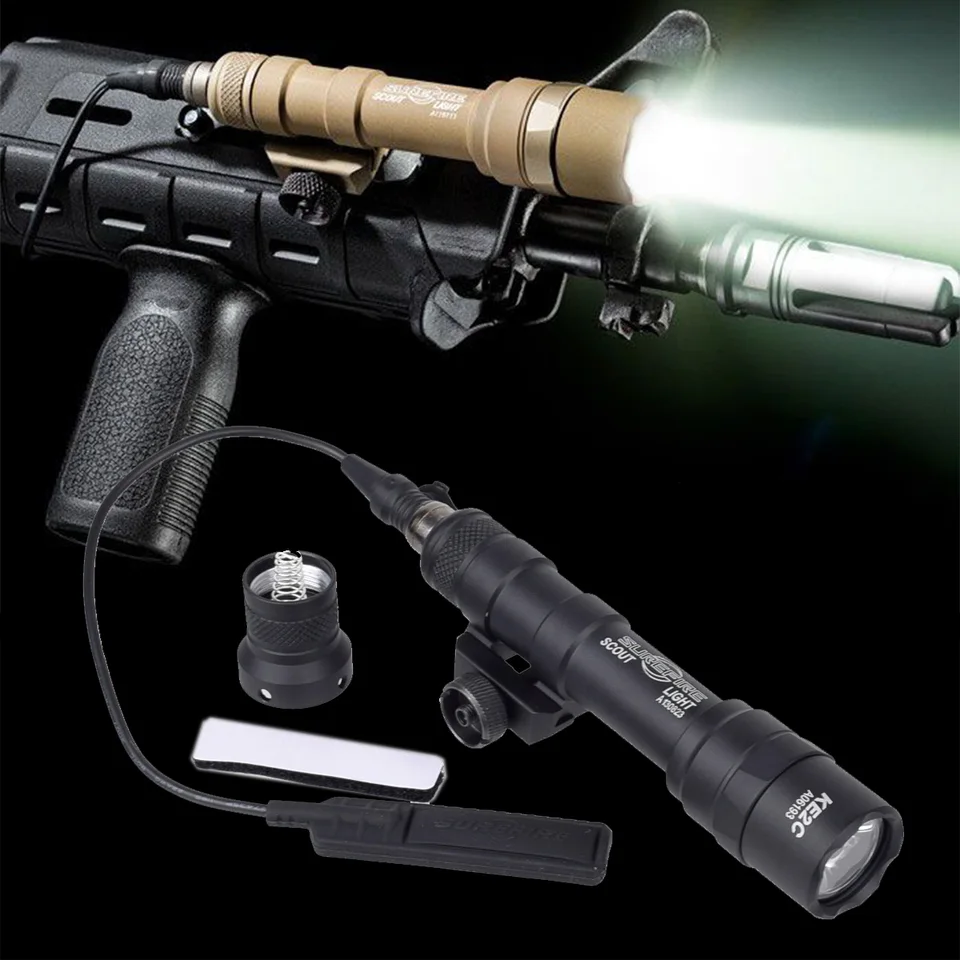 Taktické istéfire m600 upgrade M600V Strobe M600V-IR Infračervené airsoft zbrane Scout Lighting 20 mm kovové lanterna baterky