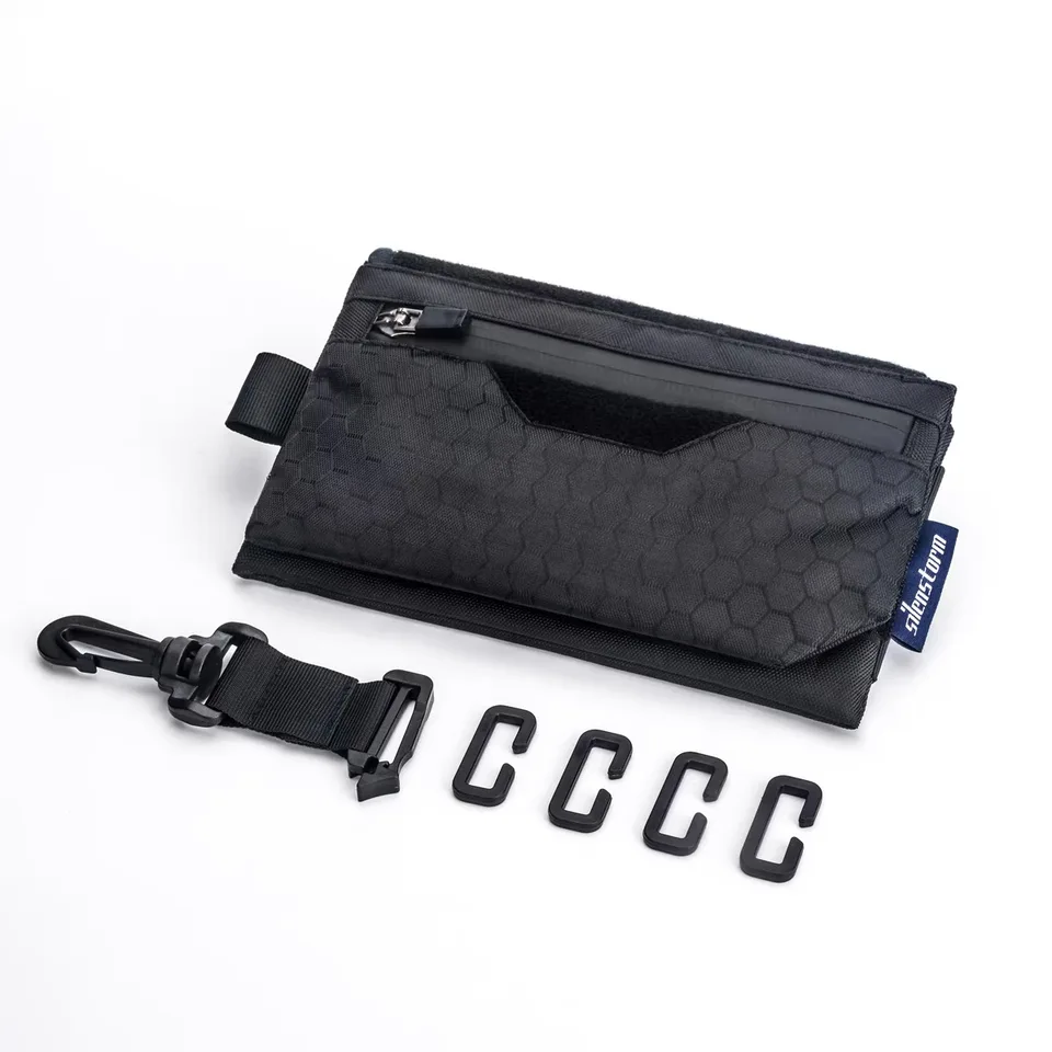Taktické technologické oblečenie skladacie karty Key Key Coin Bag Vonkajší multifunkčný hip hop punk coin bočná taška