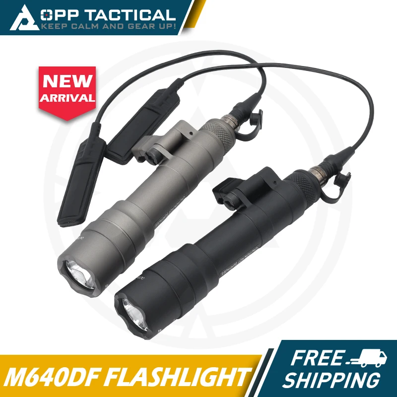 Taktický airsoft SF M640 M640DF M340V Light Outdoor Rifle Flest Weapon Light Led Lanterna Fit 20 mm koľajnica
