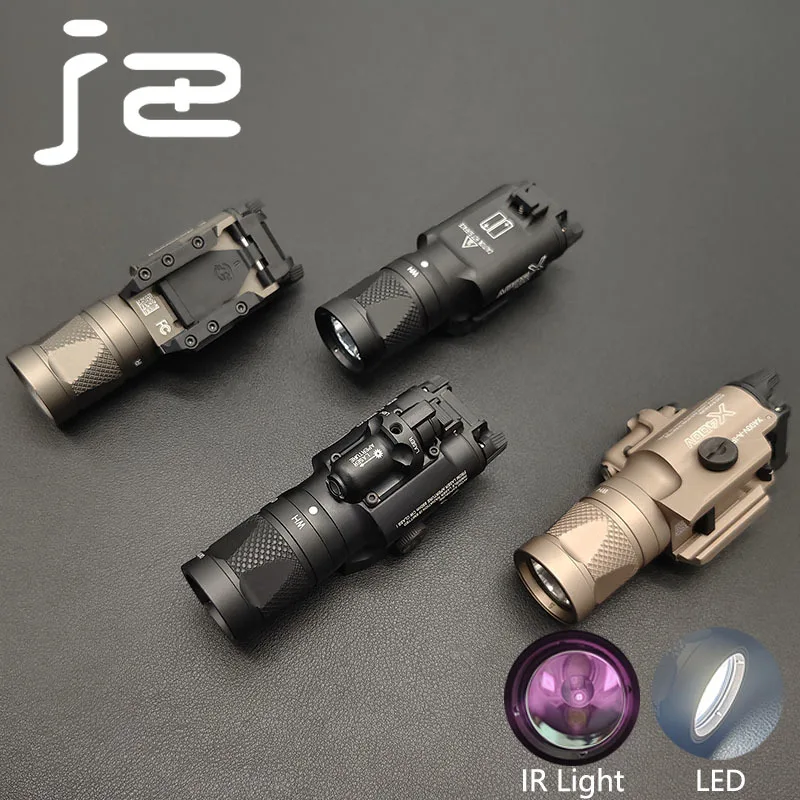 Taktický kov SF x300V x400V IR IR baterka pištoľ poľovnícka zbraň svetlo červená bodka laser glock g17 g19 závesné osvetlenie
