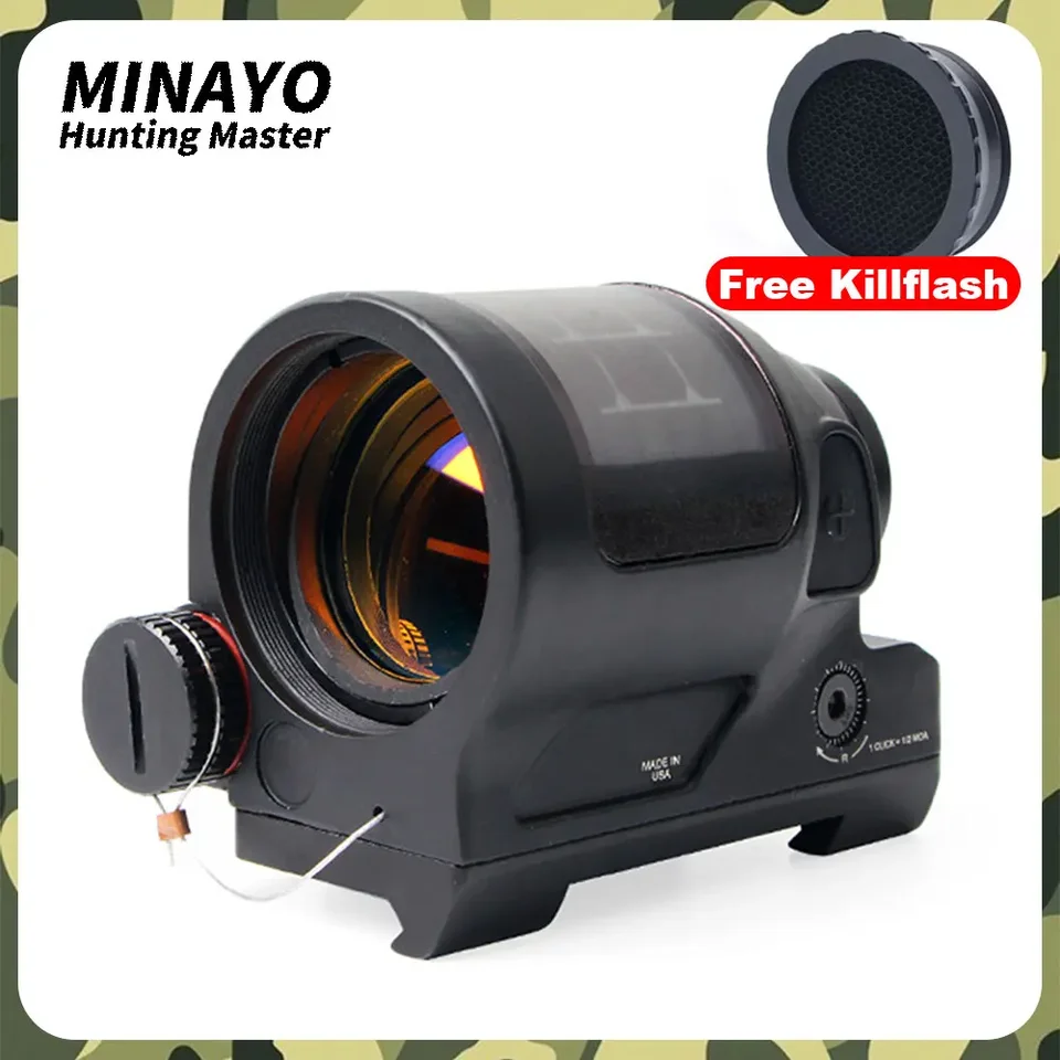Taktický reflex s červeným bodom reflex s rýchlym uvoľňovaním koľajnice s 20 mm (QD) Hunting Solar Power Hunting 1x38 mm 1,75 Moa Red Dot Zamer