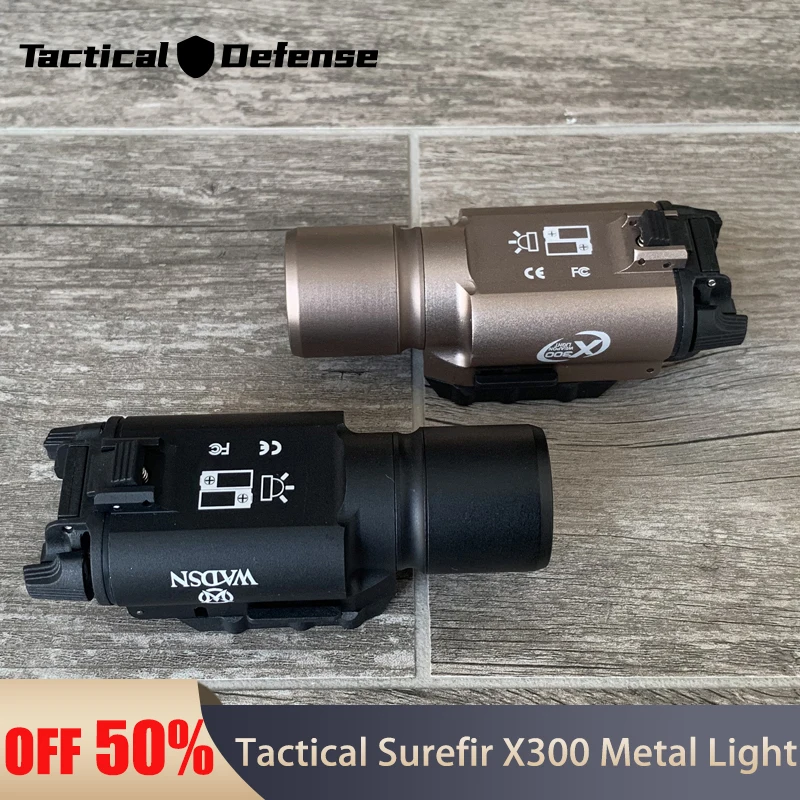 Taktický x300 Surifr x300U Metal baterka LED Whitelight Airsoft visiace pištoľ Pištoľ Lightna lanterna Torch pre simuláciu Softair