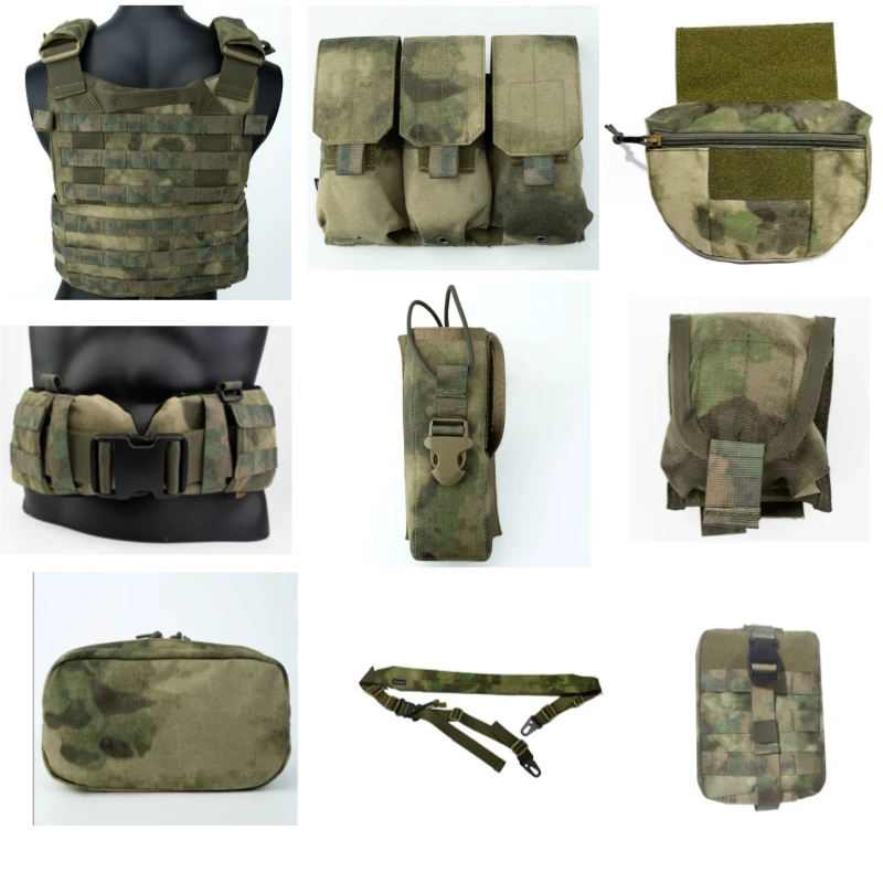 Taktika 6094 Zelené ruiny camo Tank top, rôzne expanzné súpravy