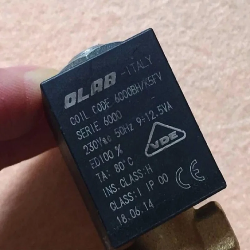 Taliansko Olab solenoid, séria 6000 AC230V 50Hz Normálne uzavretý vzduchový/vodný ventil j