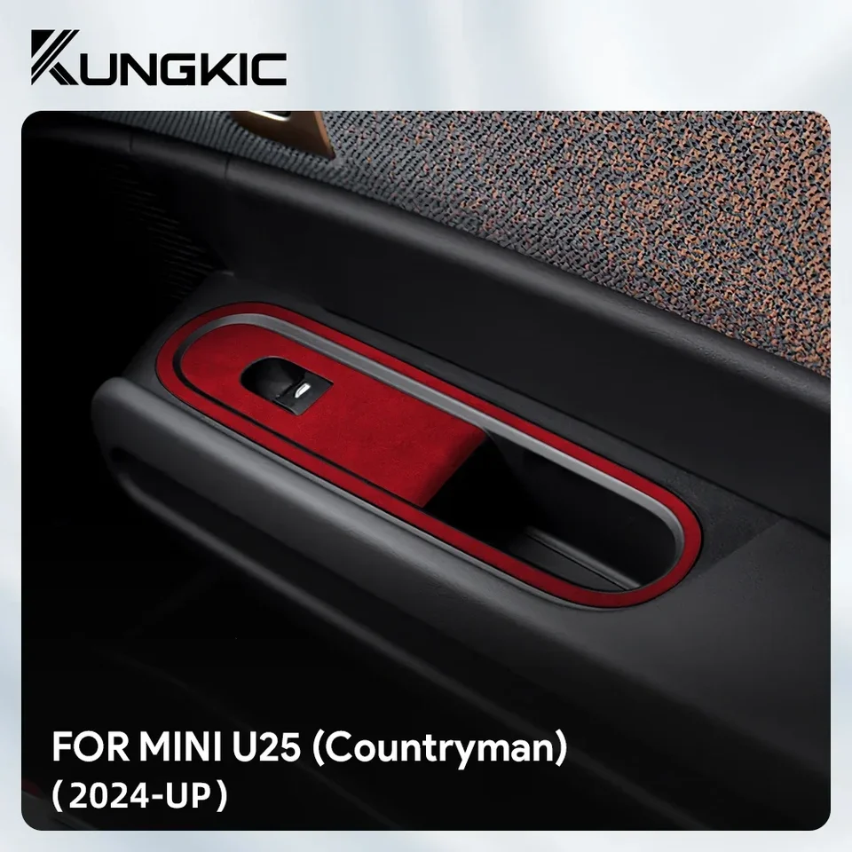 Taliansky horný semiš pre Mini Countryman U25 2024 2025 Dvere Auto Drink Dift Switch Spínač Ráme Interiérové ​​výbava Príslušenstvo