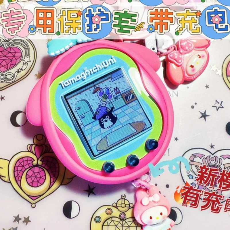 Tamagotchi uni inteligentné ochranné puzdro Silikón puzdro Kuromi My Melody Cinnamoroll Cartoon Cartoon Prívesok dekorácie Girls Darček