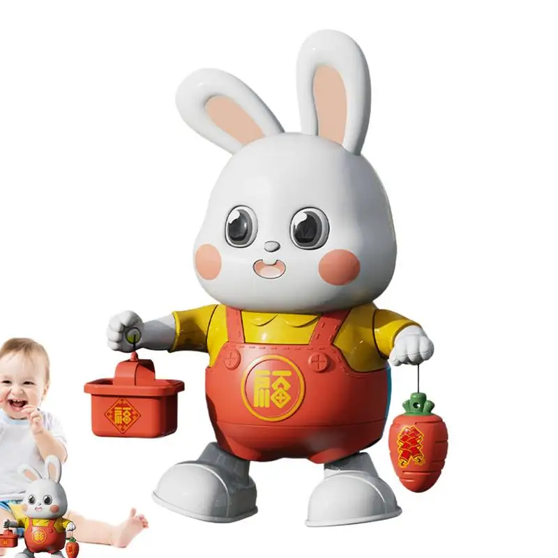 Tanec Rabbit Toy Dancing a Sing Rabbit Early Singing Learning Hračky so 48 piesňami pre deti hudobné zvieracie narodeniny hračky