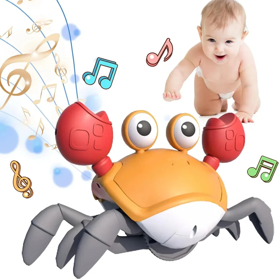 Tanečný krab utečte hračku pre deti plaziť sa interaktívne únikové kraby snímajúce hračky pre deti narodeniny darček s hudbou Todddle Box