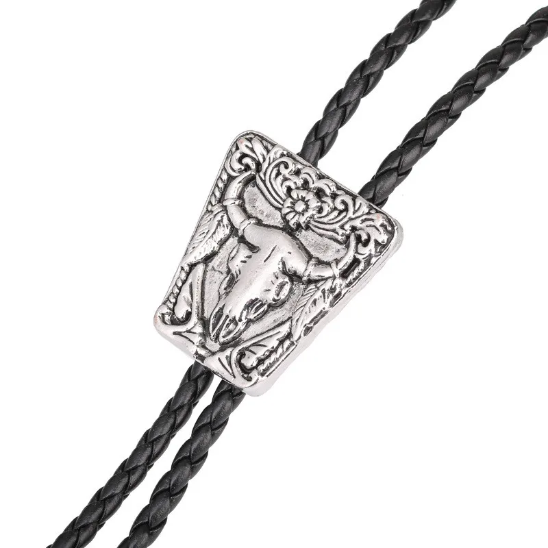 Tang Grass Pattern Bull Head Bollo kravata krava
