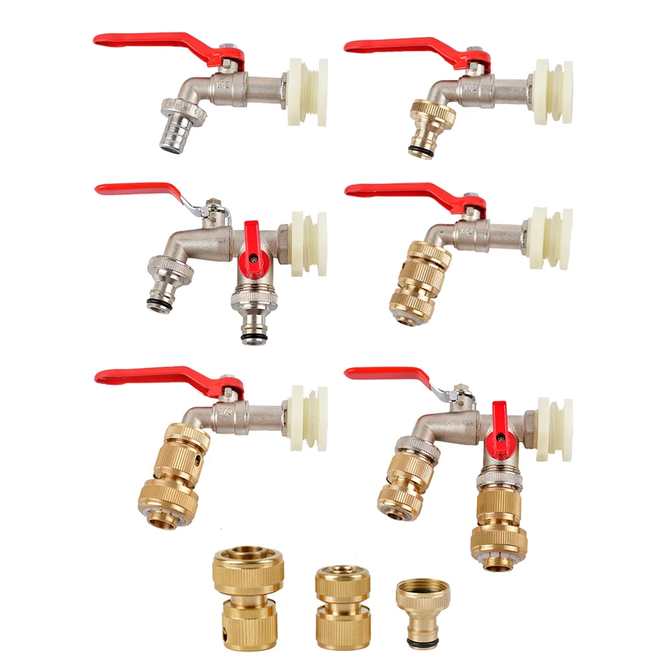 Tank Tap Connecter 1/2 '' Mužské vlákno Voda spojovacieho adaptéra Záhrada Domov náhradný ventil kŕmenia faucet 1pc