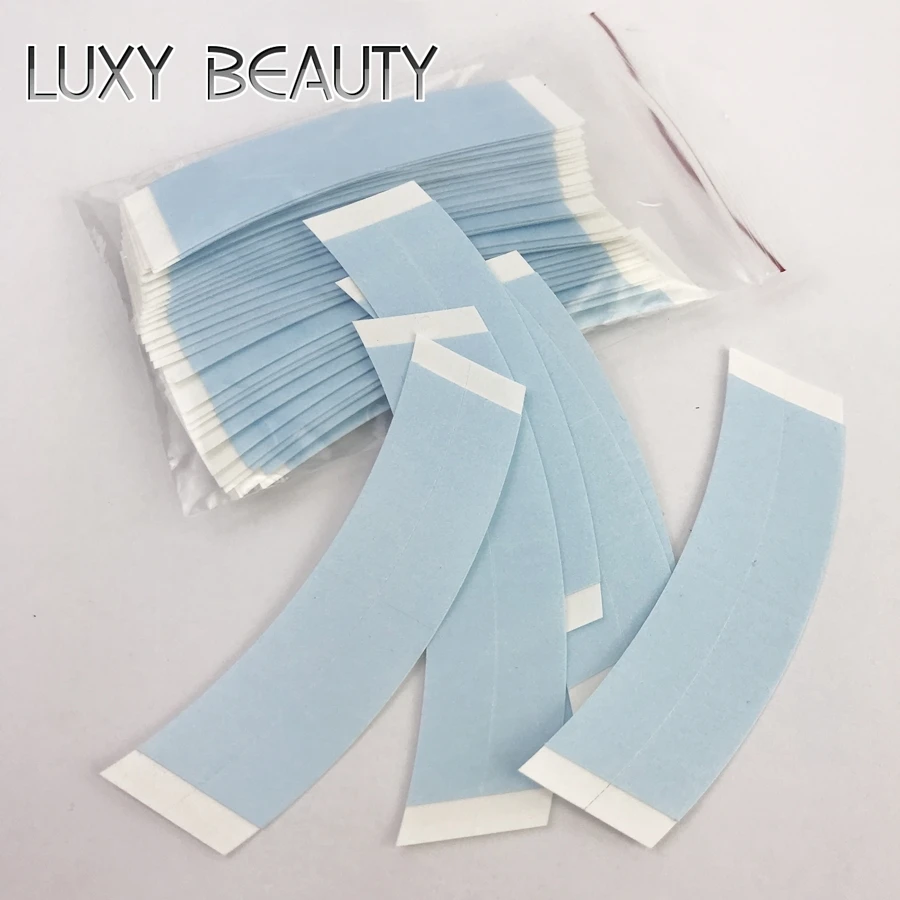 Tape Hair Extension Dvojitá bočná oblúková páska lepidlá lepidlá na vlasy modré vlasy držiak pre čipky predlžovaciu parochňu Lace Front Tape 36ks