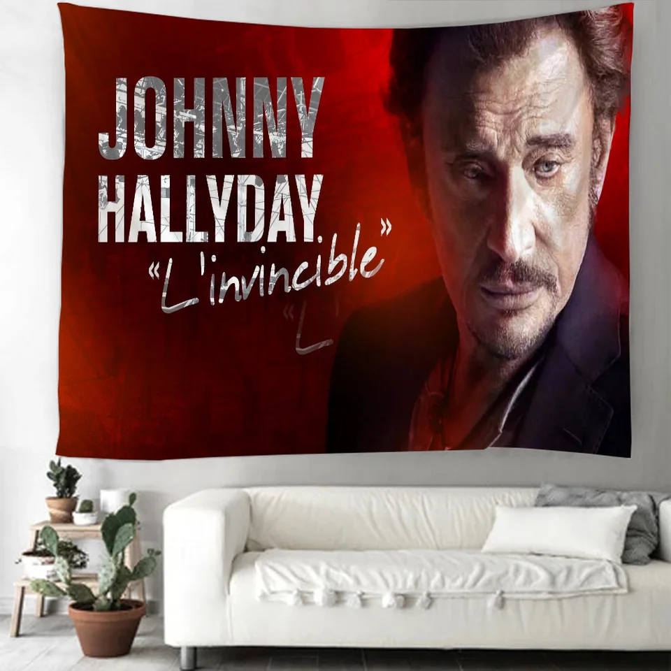 Tapries Johnny Hallyday Dekoratívna stena tapiséria pre spál