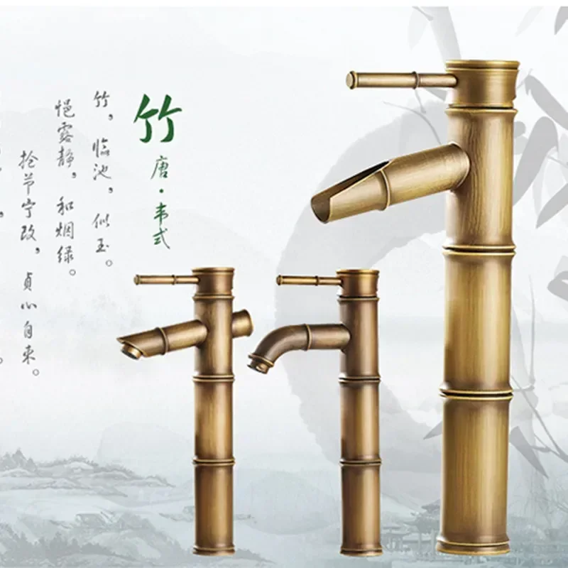 Taps Taps Taps paluba Mosadzná horúca a studená voda Mixer Tap Wast Basin Faucet Antique Mosadz kúpeľňa faucet