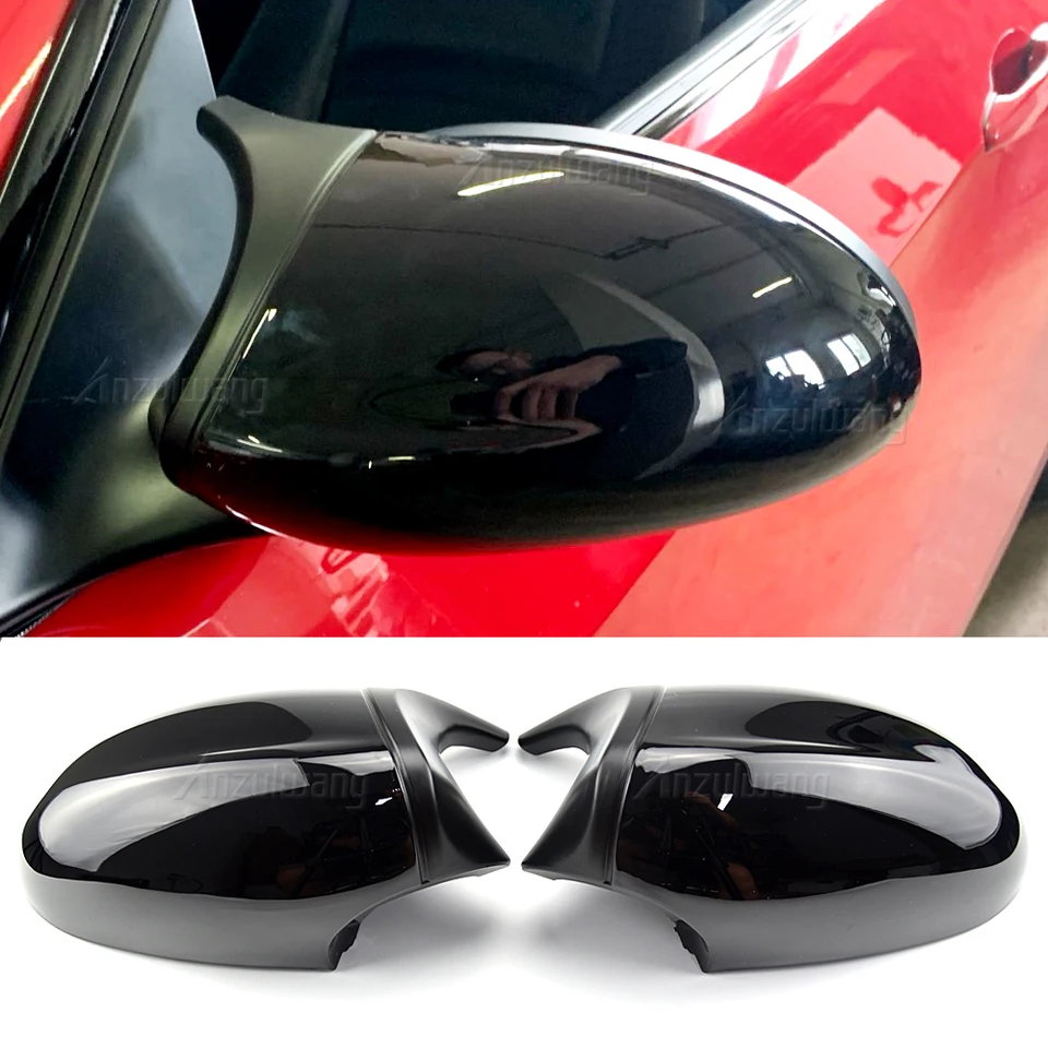 Tarbnícky čierny pre BMW 1 3 Series E81 E82 E87 E88 E90 E91 E92 E93 E93 Vysoko kvalitné bočné krídlo spätné zrkadlo kryt