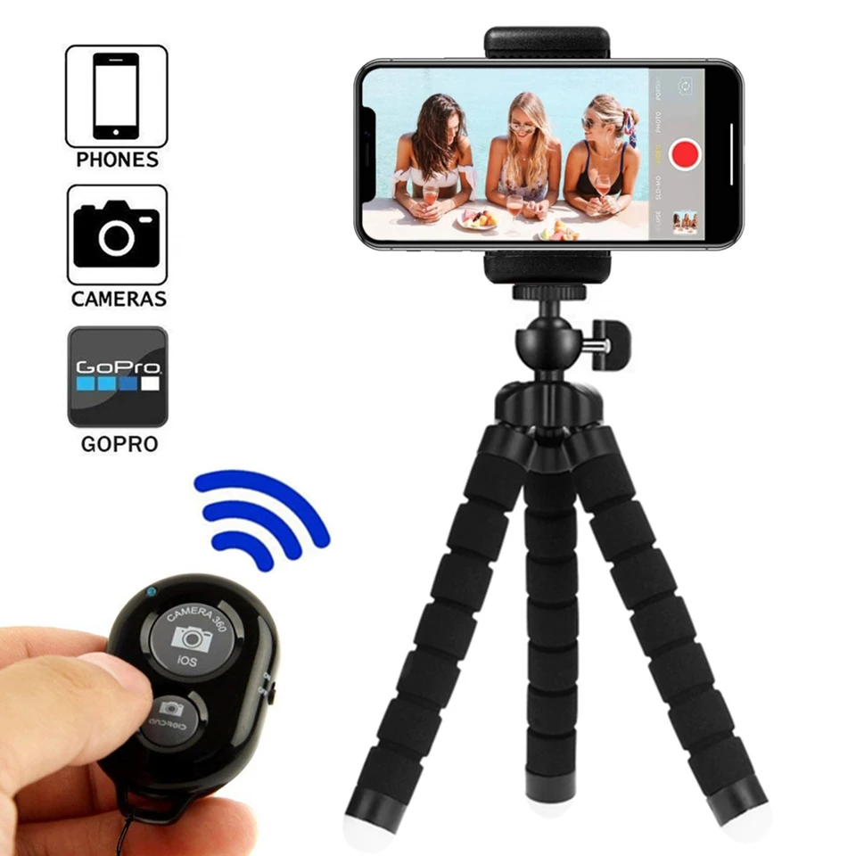 Tardepphone Statino pre telefónny statív pre mobilný monopod statív pre držiak na držiak fotoaparátu selfie bluetooth kompatibilný diaľkový uzávierka