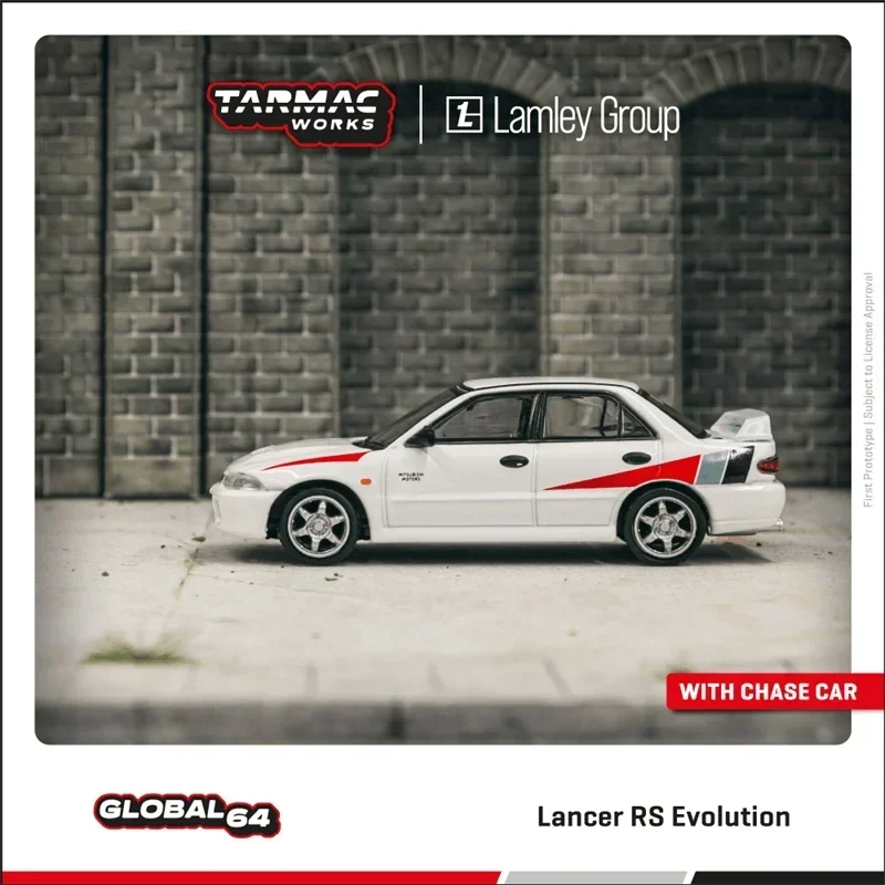 Tarmac diela 1:64 Lancer rs evolution biely odliata modelka automobilu