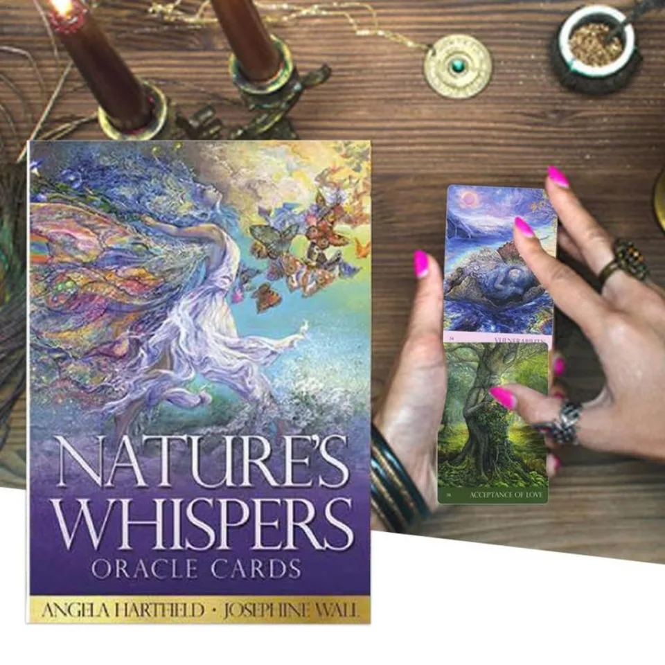 Tarotové karty Nature's Whispers Oracle Cards Dostupné hry Party Dodávky
