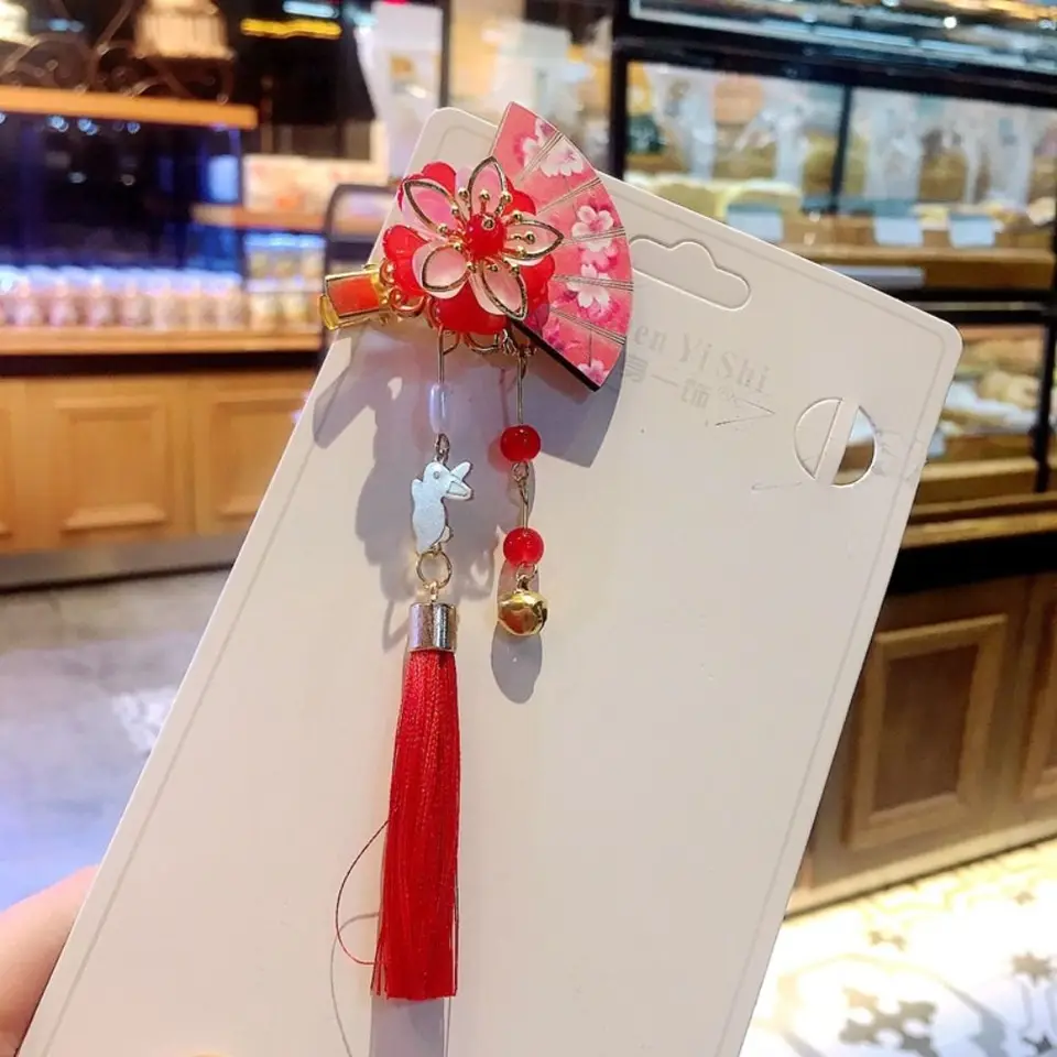 Tassel deti červená sakura vlásenka fanúšikov