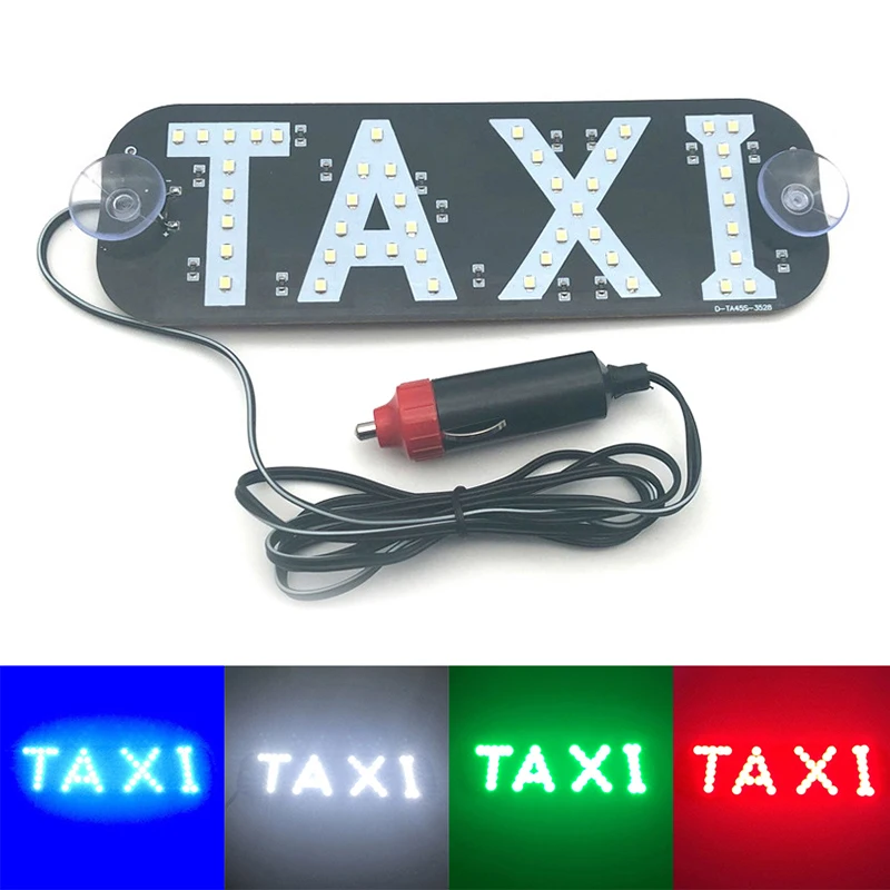 Taxi znamienko LED indikátor Svetelný panel Výstražné svetlo Cigaret Spater so sačným majákom Signal Light Taxi Light DC12V