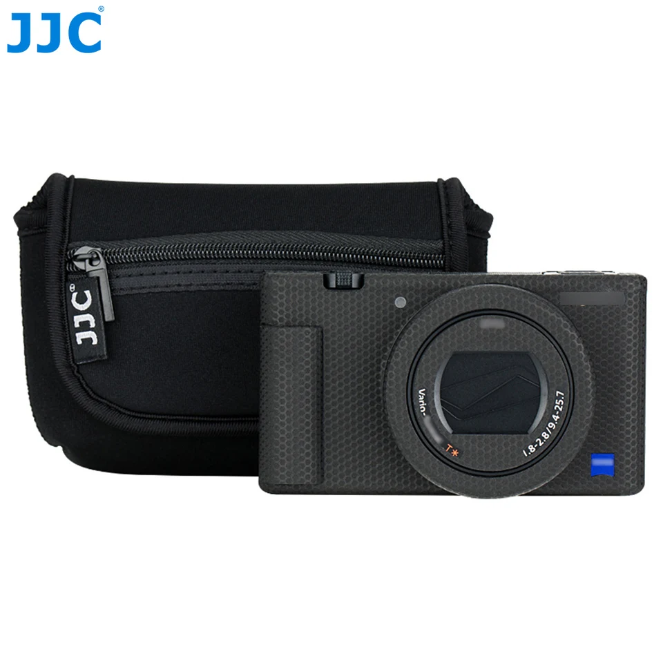 Taška na fotoaparát JJC s 2 vreckámi s neoprénovou mäkkou kamerou puzdro pre Sony ZV-1 RX100 RICOH GR III HDF OLYMPUS TG7 TG6 TG5 TG4