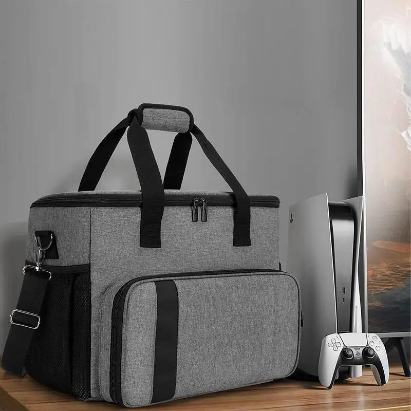 Taška na hernú konzolu pre PS 5 Controller Cestovné prenášanie puzdra batohový batoh na tvrdú ochrannú kabelku s viacerými vreckami
