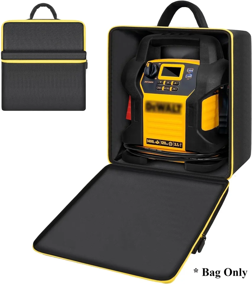 Taška na štartér batérie automobilu kompatibilná s dewalt DXAEAJ14 Digital prenosná prenosná elektrická stanica vzduchový kompresor. Iba prípad