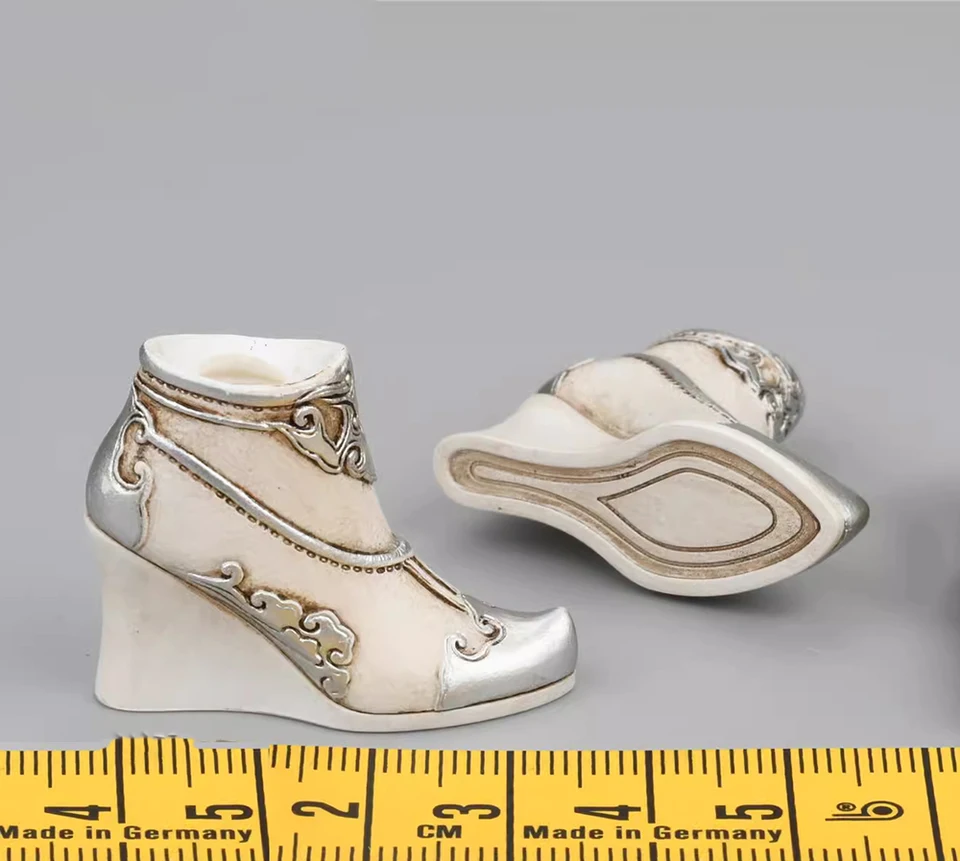 Tbleague Pl2023-204b Biela verzia princezná žena Hua Mulan Solid Solid High Heel topánky pre topánky pre 12 
