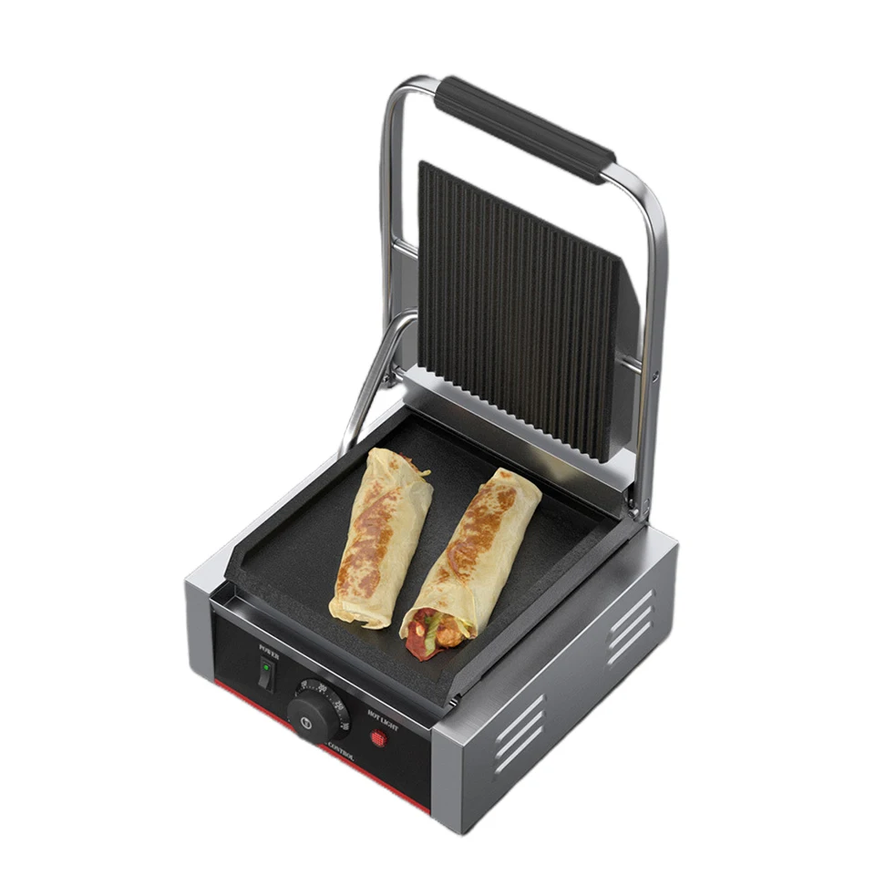 TCG811C Commercial Panini Grill, 1800 W elektrický sendvič Panini, výrobca z nehrdzavejúcej ocele